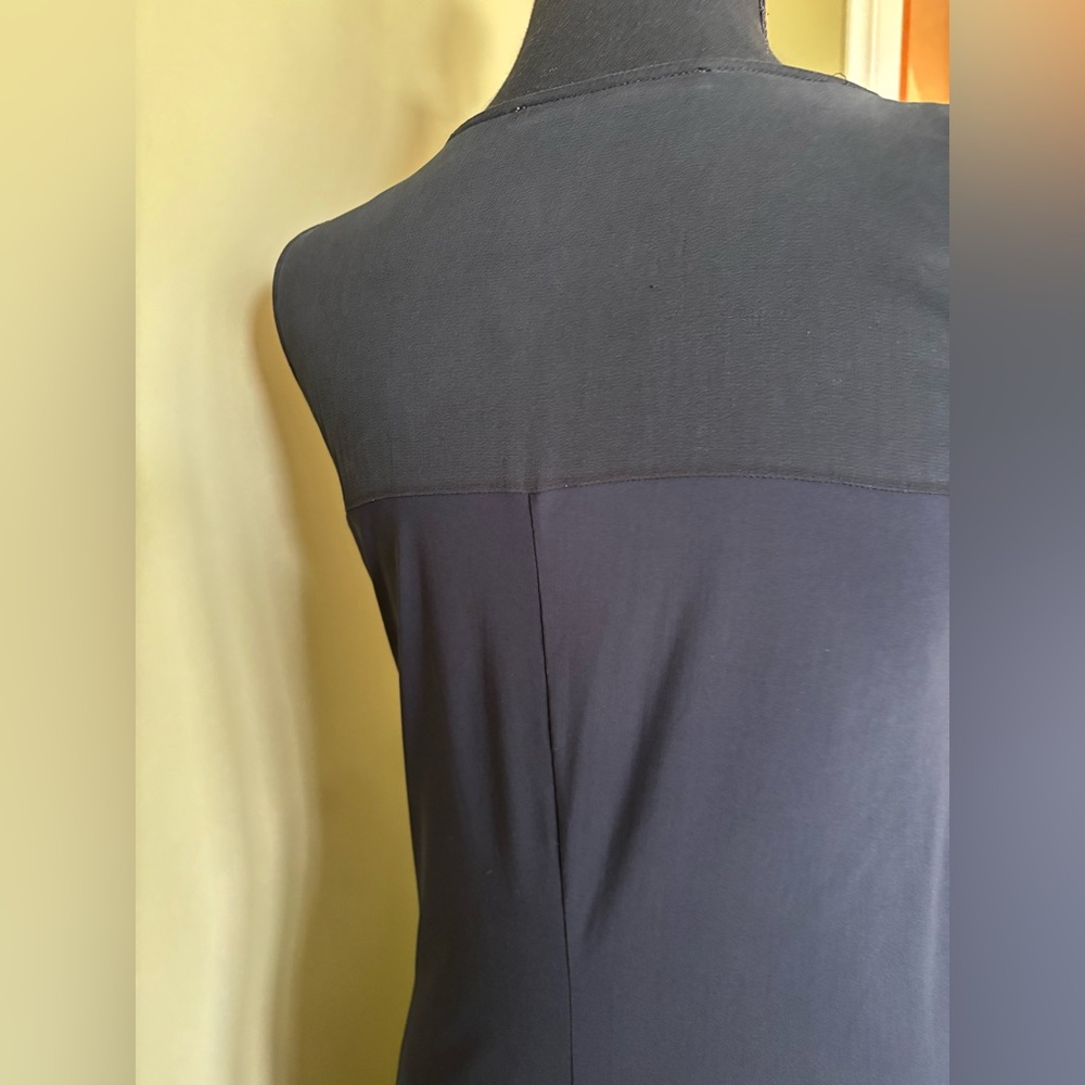 Elegant Black Sleeveless Dress - Picture 4 of 7